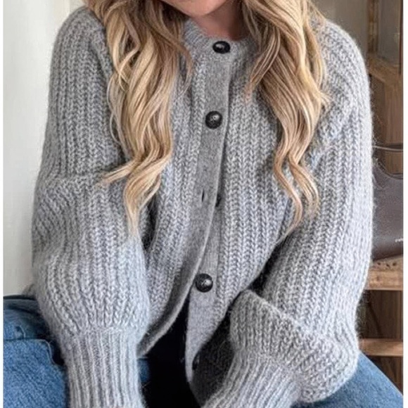 Shannel’s Closet Sweaters - Solid Soft Knit Button Loose Cardigan